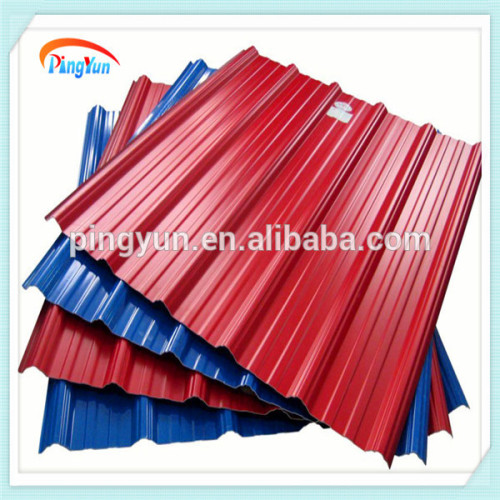 alibaba China construction materials Plastic 3-Layer Corrugated Color PVC roofing sheet