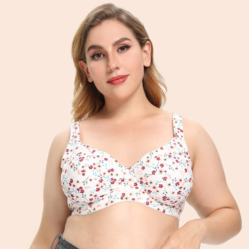 Expédition rapide femmes coton plus la taille soutien-gorge bonnet D