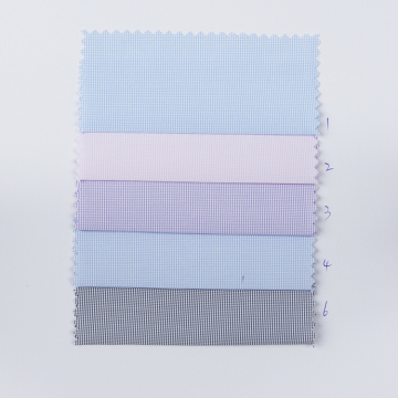 Check Polyester Shirt Fabric Anti-wrinkle Moisture Fabric
