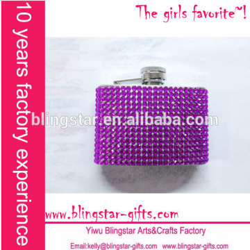 5oz rhinestone gift flask