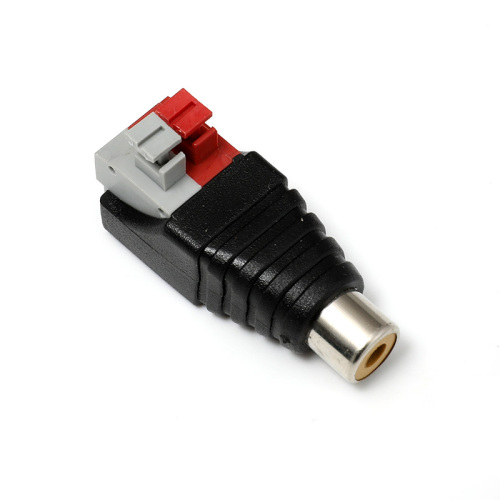 RCA-type kabel Vrouwelijke connector met schroefloze terminal