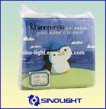 Bulk Top quality playful children PVC bath book covers printing