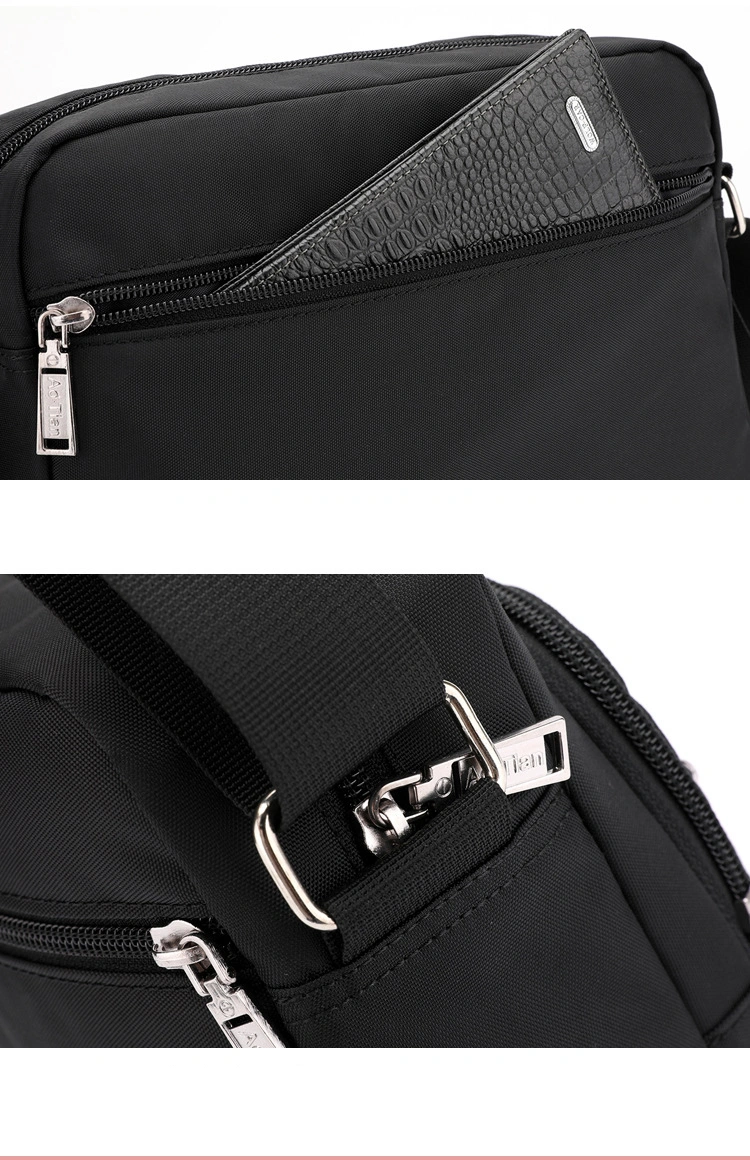 Simple Fashion Shoulder Bag Waterproof Nylon Diagonal Tide Bag Travel Men's Bag Small Satchel Messenger Square Bag