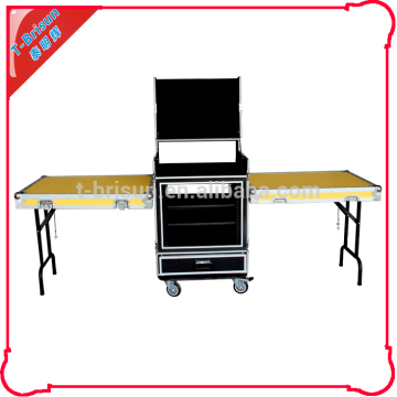 china manufacturer Plywood Dj Work Table Flight Case With Drawer