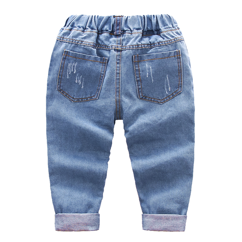 Hot Sale Boys Cartoon Dog Denim Jeans Pants For Age2-8 Years