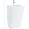 Lavabo de pedestal de mano de lavado de baño de cerámica de artículos sanitarios