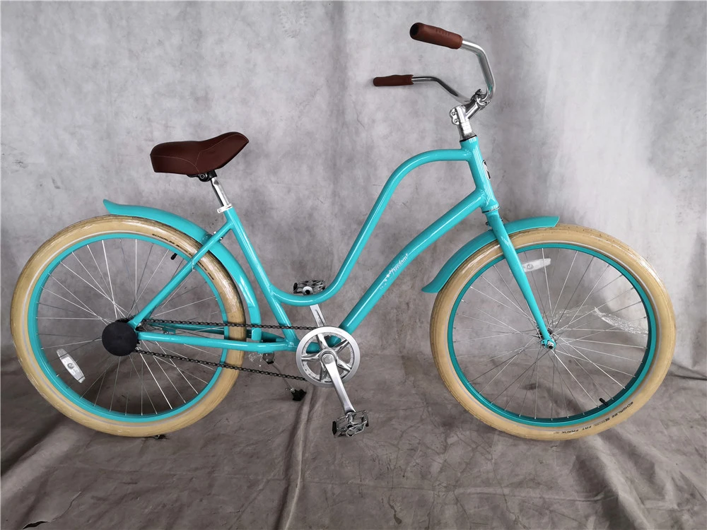 Factory OEM Aluminum Single Speed Comfortable Lady Beach Cruiser Bike