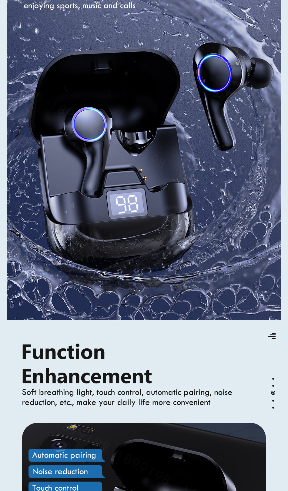 Waterproof TWS Headset for Sports Waterproof TWS Headset for Sports