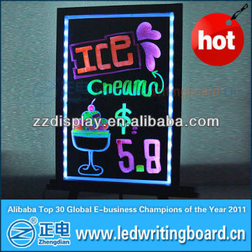 2013 New outdoor acrylic flash ad board