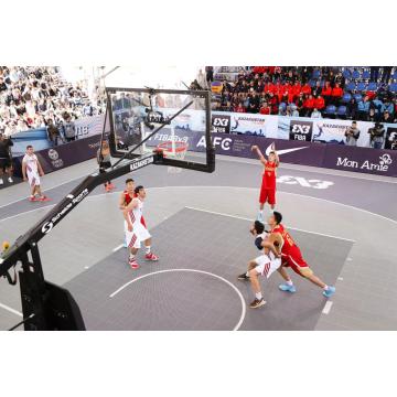 FIBA 3X3 ENLIO SES इंटरलॉकिंग आउटडोर स्पोर्ट्स कोर्ट टाइल्स 22