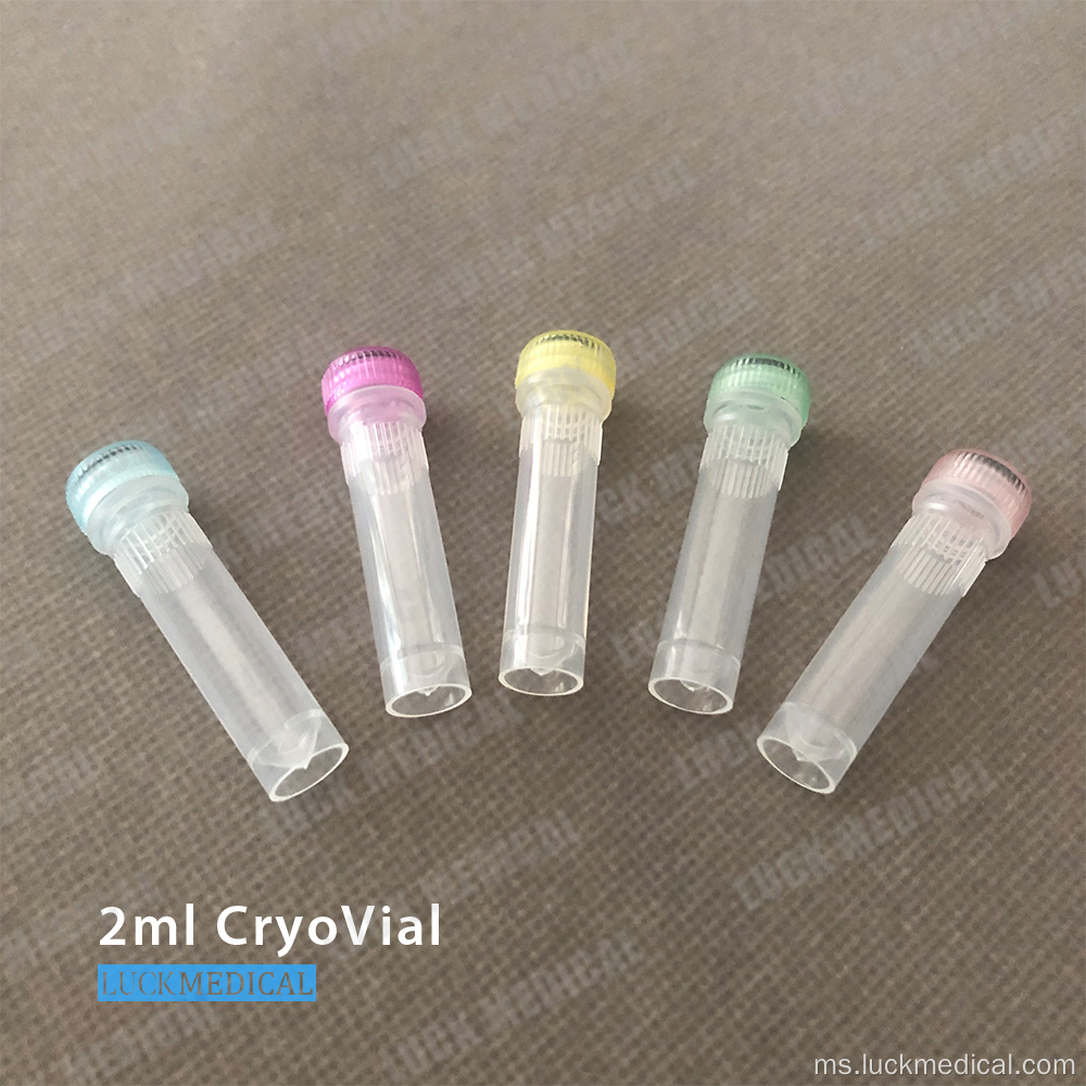 Tiub cryovial 2ml yang berdiri sendiri