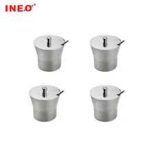 Stainless Steel Sugar Can with Spoon