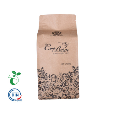 Sacchetto di chiusura riciclabile con chiusura a zip Chicchi di caffè