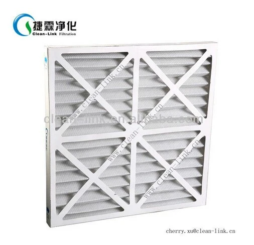 HVAC Cardboard Frame Pleated Filter for Air Purification System