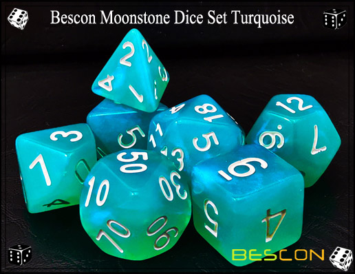 Türkis Würfel Set-1 Turquoise Dice Set-1