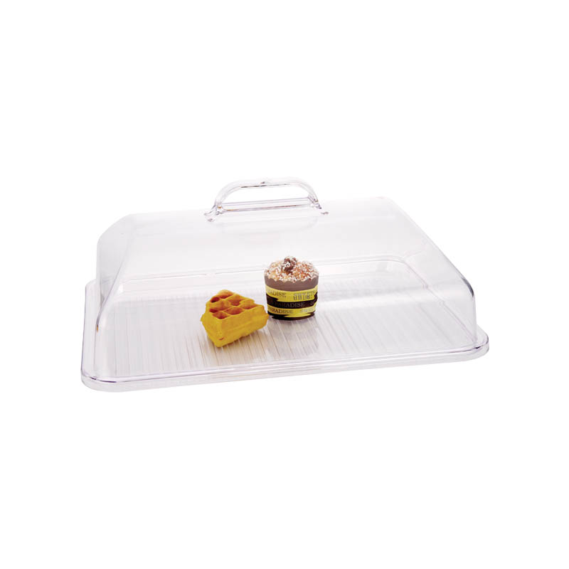 Deep Black Tray 45x35cm Polycarbonate Clear Tray 14x18 Inch Plastic Rectangular White Tray