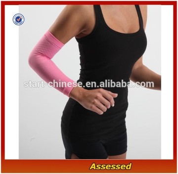 High Performance Running Compression Elbow Sleeve/Women Sport Pink Compression Arm Sleeve/Custom Sleeve Design---AMY15321