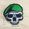 Punk motorcykel broderade lappar skelett biker badge