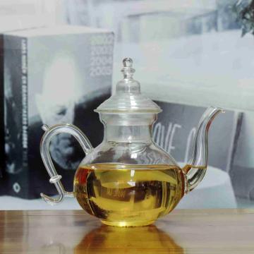 New Heat Resistant Blooming Tea Glass Teapot With Infuser