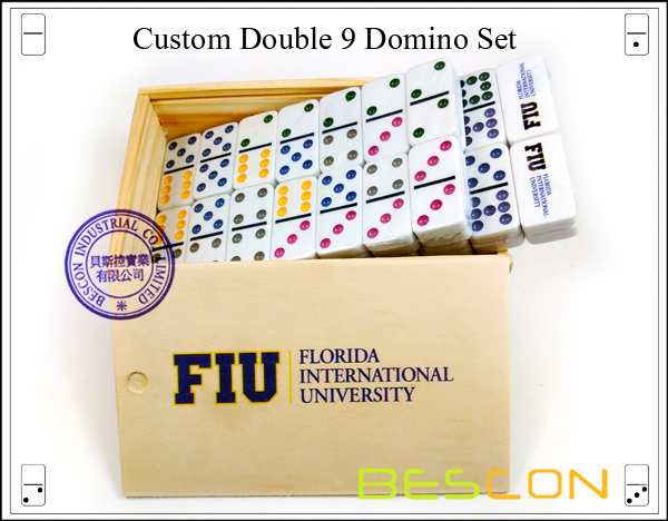 Custom Double 9 Domino Set-4