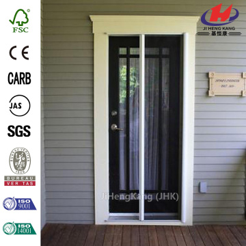 40 in. x 81.5 in. White Retractable Screen Door