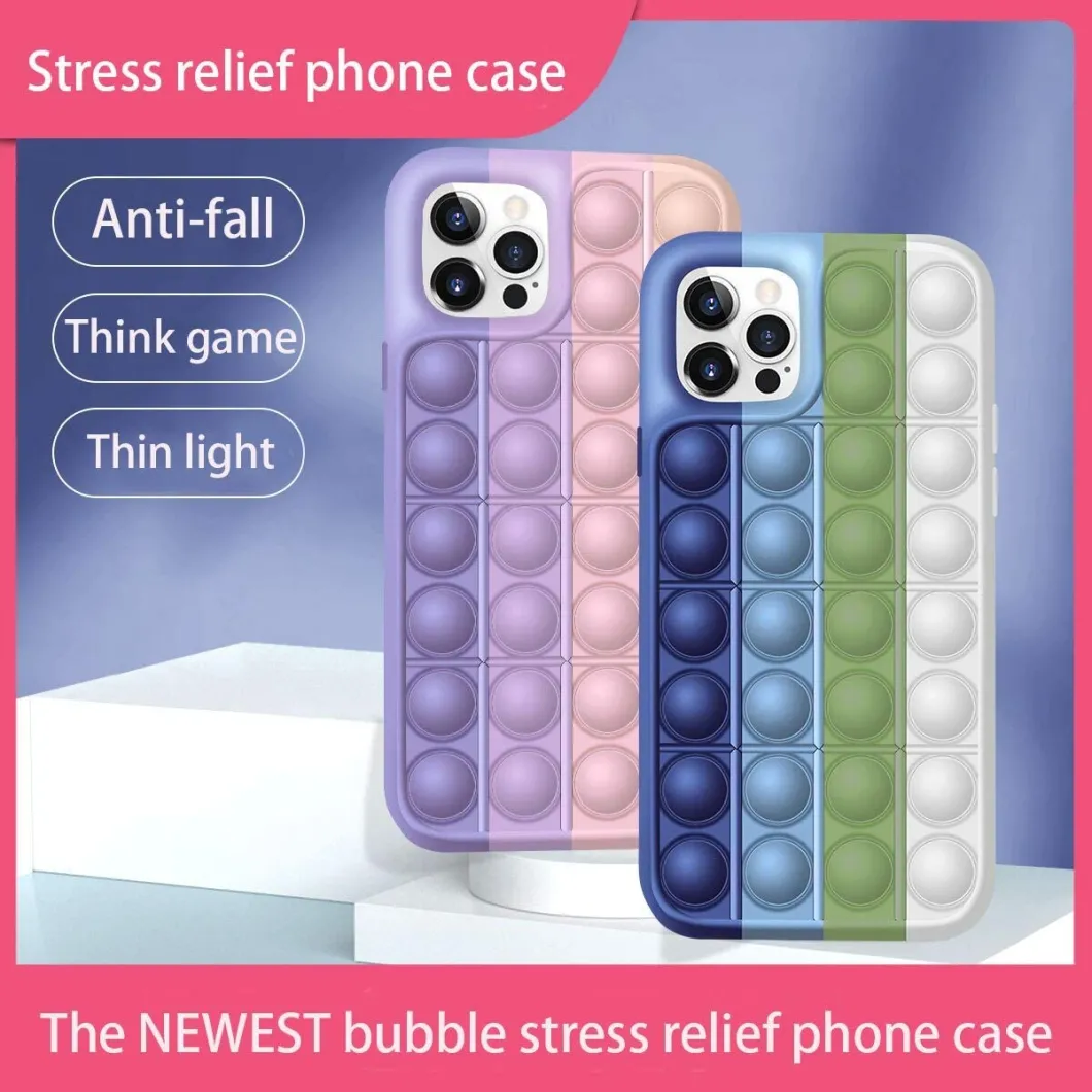 Pop It Push Bubble Phone Cases for iPhone Fidget Toy