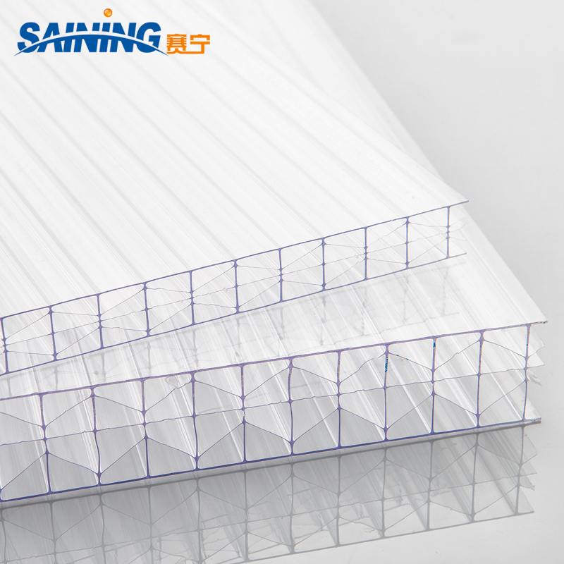 X-structure greenhouse clear roofing sheet polycarbonate price