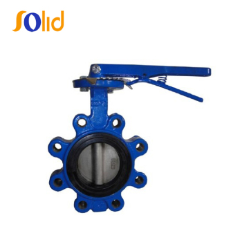 DIN3354 EN593 Lug Type Butterfly Valve with hand lever