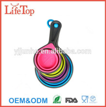 Silicone Collapsible Measuring Cup with 60ml/80ml/125ml/250ml Capacity