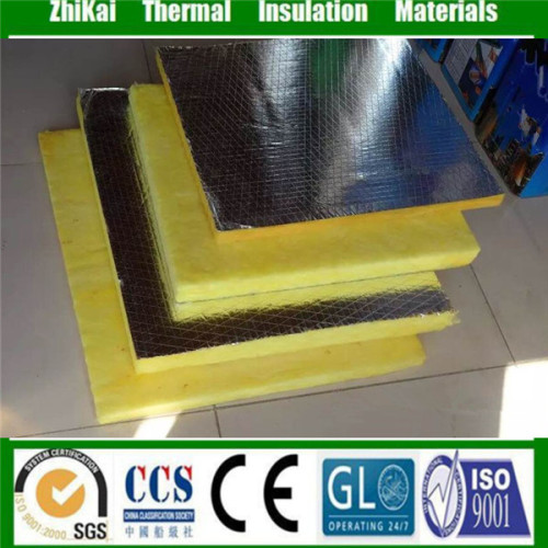 64kg/m3 glass wool panel, fiberglass board for duct insulation