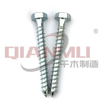 Zinc-Plated Durable Hex Wood Screws