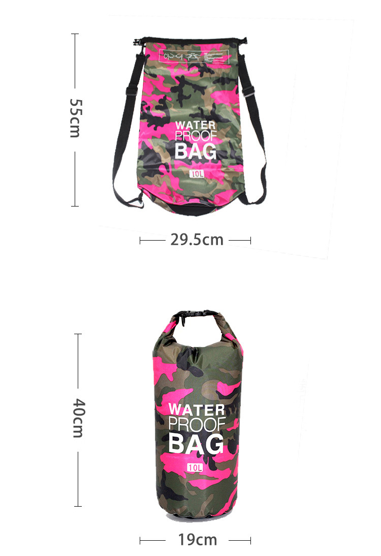 Hot Sale Beach Pvc Waterproof Dry Bag 5L 10L 20L 30L Camo With High Quality