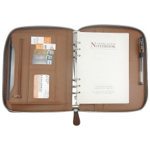 Modernqiu Custom Logo A5 Leather Portfolio Briefcase