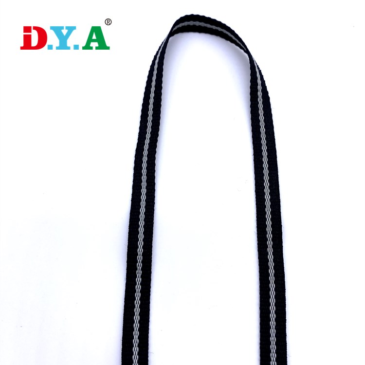 0.8cm customized stripe color polyester tape webbing straps