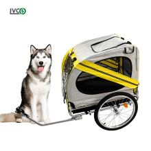 LVCO Large Pet Bicycle Trailer for Cat and Dog Outdoor Travel