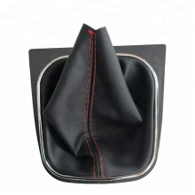 Factory Black Leather Red Line Gear Shift Boot for VW Golf 5/6