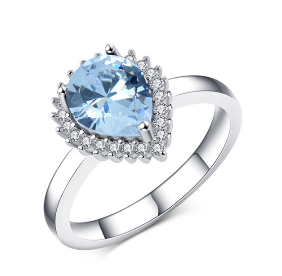 2020 925 silver ring cz diamonds ring women