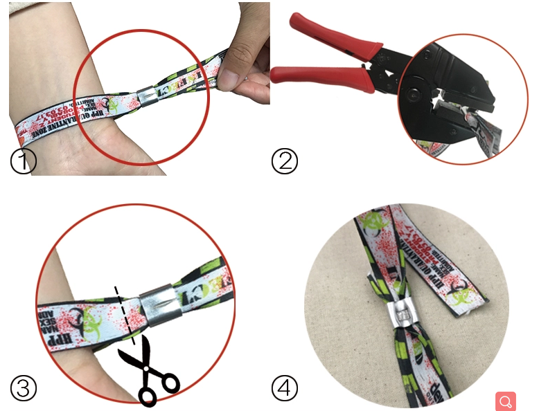 promotional textile fabric wristband custom woven wrist band