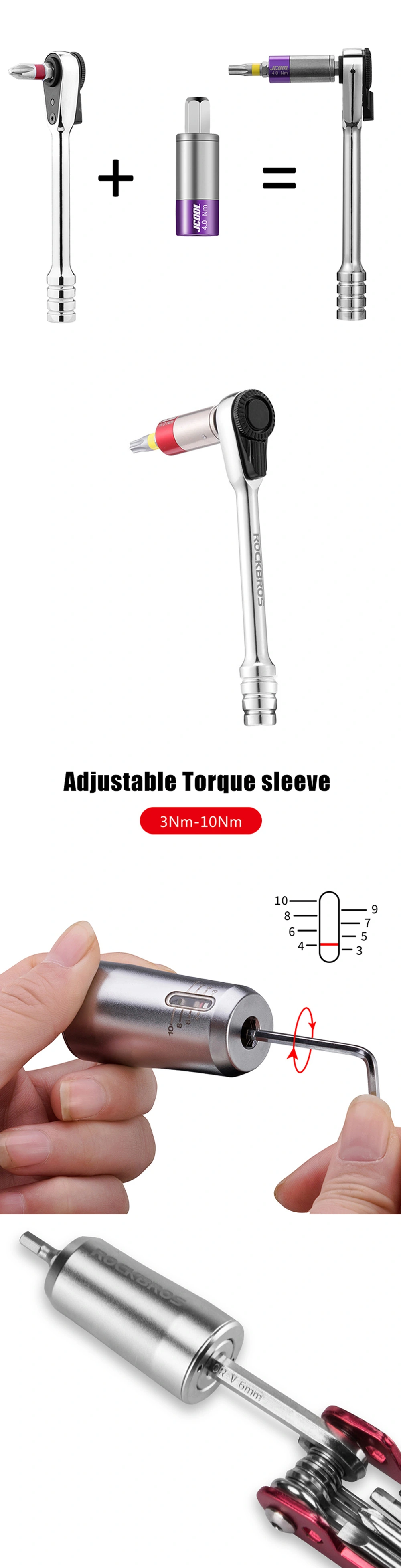 China Made Rockbros Torque Wrench Bicycle Repair Tool Kit for Daily Maintenance