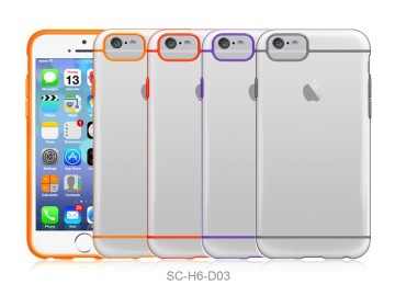 4 sides transparent case for iphone 6