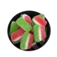 Wholesale Sugar Coated Sour Fruit shaped Jellies Candy in different size
