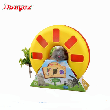 new design Interactive plastic cat toy with ball /cat toy supply