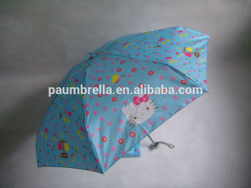 Mini Umbrella promotional hello kitty 5 folding umbrellas