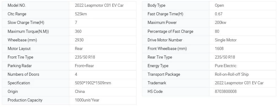 C01 High Speed Cheapest Autos Electrico New 4 Wheels Electric Car and Vehicle Automotives Electric Car
