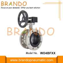 Wheel Worm Gear Flange Stainless Steel Butterfly Valve