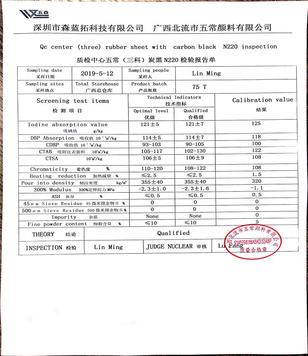 Spot Supply of High Blackness Wear-Resistant Carbon Black N220 Special Environmental Protection Carbon Black for Rubber Cable