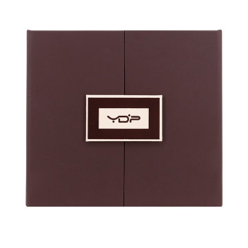 Caja de perfume de cartón de puerta doble rígido rígido cuadrado