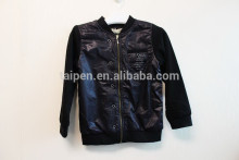 A25-29401 Wholesale Boys Winter Jacket Dark Black Boys Pullover Jacket OEM Service