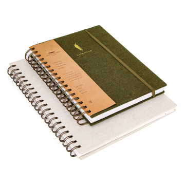 A5 Spiral Notebook Ruled Journals Notebooks Kraft Paper