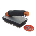 BBQ grill cleaning brush with antiskid handle